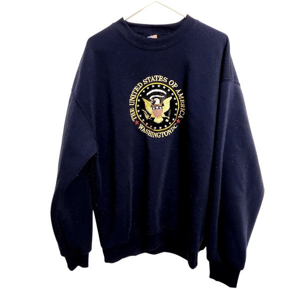 United States of America | Women's Navy Blue Crewneck Sweatshirt (Size XL) - Picture 1 of 10